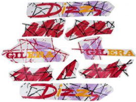 Sticker set Dark Red - Purple Gilera Citta Dizzy