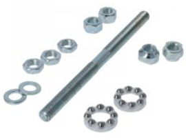 Axle set Front Wheel Complete 165mm - 11mm Vespa SI