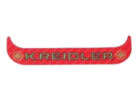 Sticker License plate holder Small Red - Gold Kreidler