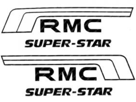 Sticker set Battery box Black - White Kreidler RMC Super Star