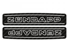 Sticker set Black - White Lined Short track Tank Zündapp 529