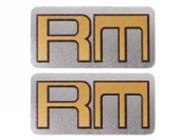 Sticker set RM Gold - Black - Silver 49mm x 25mm 2-Pieces Kreidler