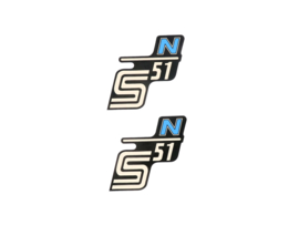 Sticker set S51 N Light blue 2-Pieces Simson S51