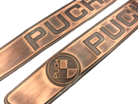 Tank Sticker Set Metal Copper Color RealMetal Puch Maxi Models