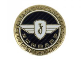 Emblem 65mm Black with Text Zündapp
