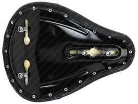 Sattel Bobber Style! Breit Glatt Schwarz Universal