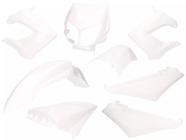 Cover set White 8-Pieces Derbi Senda SM / R / DRD / X-Treme