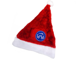 Santa hat Tomos logo
