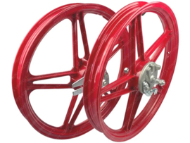 Wheel set 17 Inch x 1.60 Red model as Bernardi / Mozzi Puch Maxi / Peugeot 103 MVL