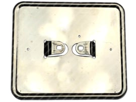 License plate holder Horizontal Steel Chrome Universal