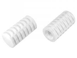 Footrest Rubber set Buzzetti White Gilera Citta / Vespa Ciao / SI / Bravo