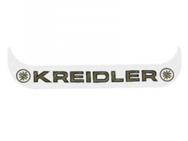 Sticker License plate holder Small White - Gold Kreidler