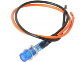 Controlelampje Blauw 8mm - 12 Volt Universeel