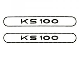 Sticker set Tank KS100 Black 2-Pieces Zündapp KS100