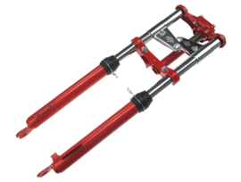 Front fork short 56cm red EBR Puch Maxi