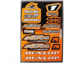 Sticker set 230mm x 330mm KTM - Twin Air