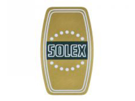 Sticker Steering head Gold - Green 42mm x 72mm Solex