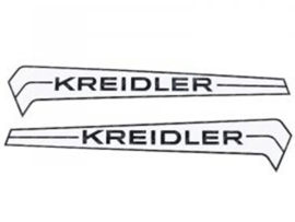 Sticker set Tank White - Black Kreidler Florett