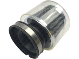 Powerfilter Recht 60mm Chrom - Transparent Universal