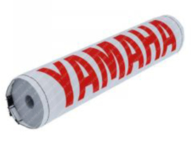 Handlebar Pad 25cm White - Red Print Yamaha
