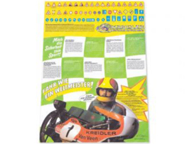Poster "Fahr wie ein Weltmeister" 850mm x 600mm Kreidler
