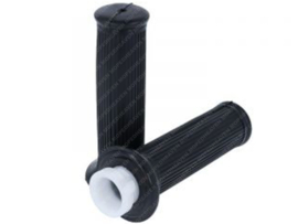 Throttle tube + Handle grip set Black 120mm - 22mm Old Type Yamaha FS1