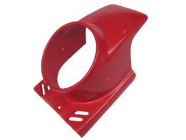 Headlight spoiler round red Puch Maxi