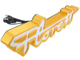 Lamp Gold - White LED 300mm x 80mm x 27mm Kreidler Florret