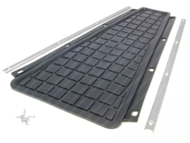 Footboard + Decorative Frame set Black Vespa PX 1e Serie PX125 / PX150 / PX200