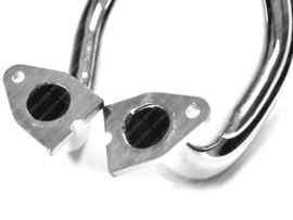 Exhaust Manifold Double 25mm Chrome Old Model Puch M50-SE