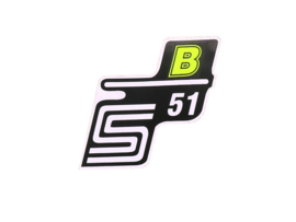 Sticker S51 B Neon Yellow Simson S51