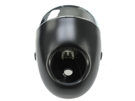 Headlight egg-model black big 130mm GUIA (Side mounting) universal