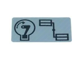 Sticker Bicycle Position 52mm x 26mm Yamaha FS1