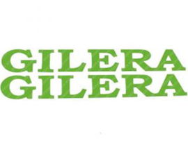 Sticker set Gilera 320mm - 83mm Green 2-Pieces Gilera Models