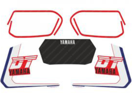 Sticker set Blue - White - Red - Black Yamaha DT