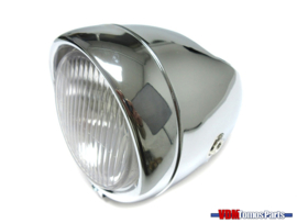 Egg-Headlight chrome large 130mm (Side mounting)