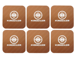 Coasters set Cognac 6-Pieces Kreidler