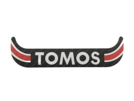 Sticker license plate holder Black / Red vertical NL Tomos