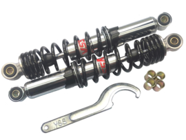 Shock absorber set YSS PRO-X RD220 black / chrome 300mm Puch Maxi / Tomos / Etc