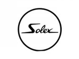 Sticker Round White - Black 41mm Solex