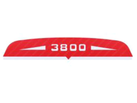 Sticker Air filter Housing Red - White Solex 3800