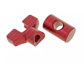 Brake cable Adjuster set M6 Red 2-Pieces Universal