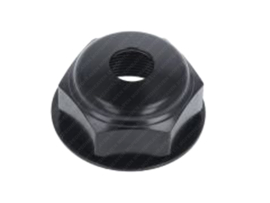 Steering head nut with hole Front fork black Honda MT50