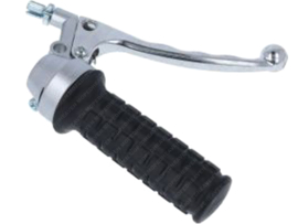 Throttle handle set Right Silver Zündapp 517