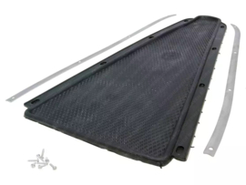 Footboard + Decorative Frame set Black Vespa Sprint 150 / Rally 200