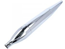 Exhaust Silencer Cigar Chrome 685mm - 26mm Universal