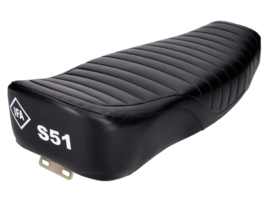 Buddyseat ribbed black print IFA S51 Simson S51