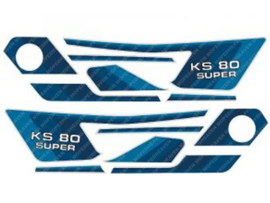Sticker set Blue - White Complete Zündapp KS80 Super