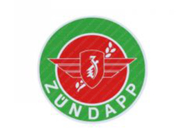 Sticker 55mm Green - Red Logo Zündapp