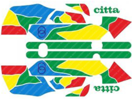Sticker set Green Gilera Citta Funny